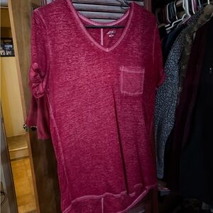 BCG Women's Maroon Short Sleeve Tee